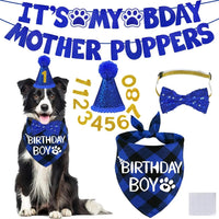 Dog Birthday Decorations Set Hat Bandana Bow Tie Banner Multi Size