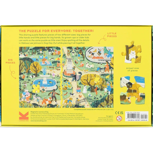 Dog Day Out 180 Piece Sharing Jigsaw Puzzle Laurence King - BIG FRENCHIES