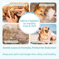 Dog Detangler & Dematting Spray Leave-In Conditioner 3.38oz Jojoba Oil 2 Scent