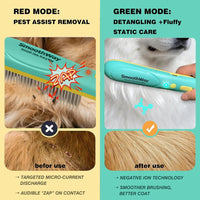 Dog Flea Comb Stainless Steel Detangling Grooming Tool Long Hair Pets