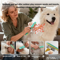 Dog Flea Comb Stainless Steel Detangling Grooming Tool Long Hair Pets