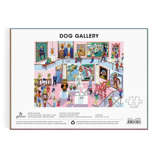 Dog Gallery 1000 Piece Jigsaw Puzzle Galison - BIG FRENCHIES