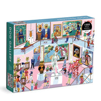 Dog Gallery 1000 Piece Jigsaw Puzzle Galison - BIG FRENCHIES