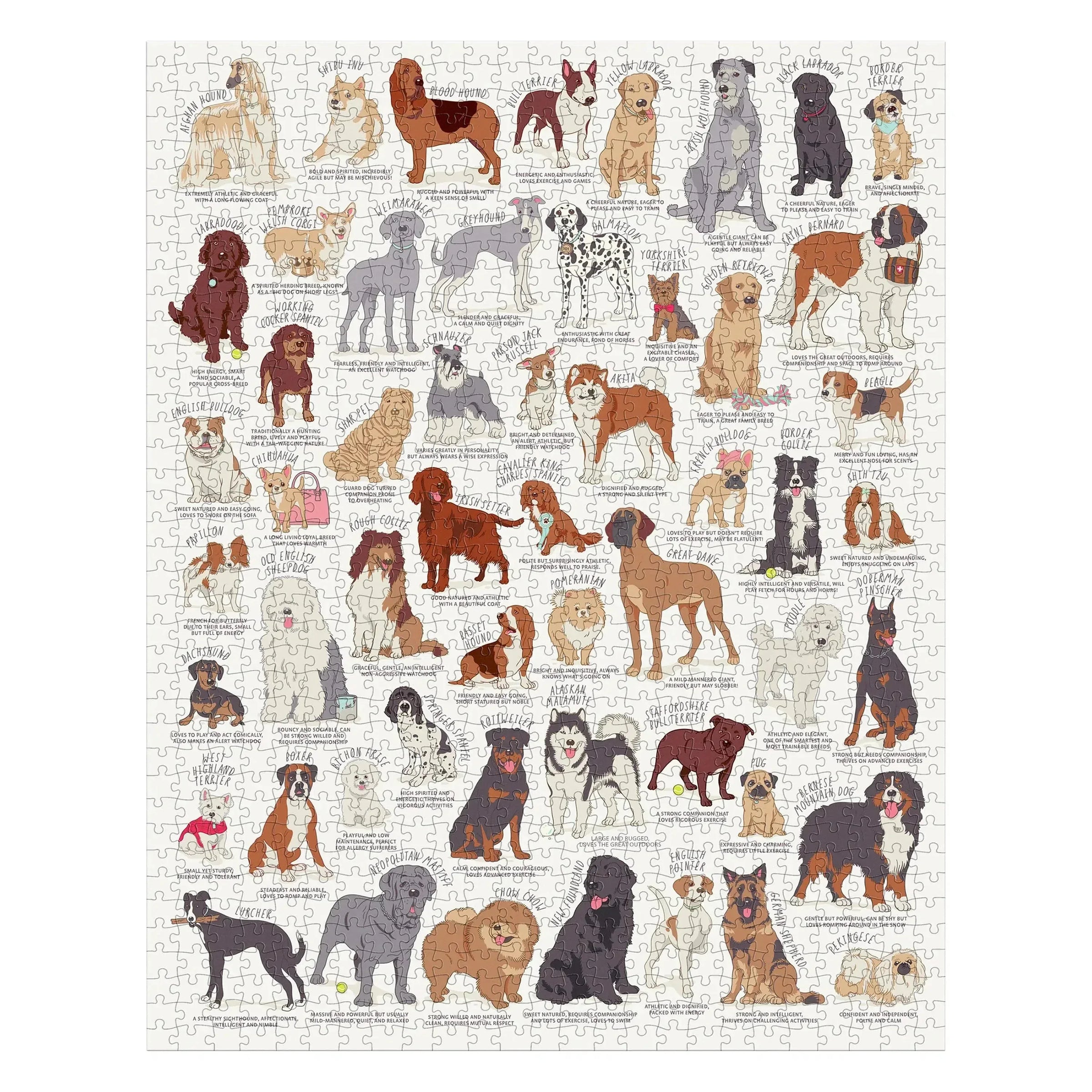 Dog Lover's 1000 Piece Jigsaw Puzzle Ridley - BIG FRENCHIES