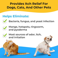Dog Medicated Wipes Chlorhexidine Ketoconazole Antibacterial Antifungal
