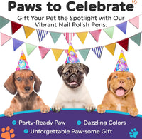 Dog Nail Polish Pens 15 Colors Quick Dry Pet Safe Cats Dogs