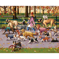 Dog Walker 210 Piece Jigsaw Puzzle Boardwalk - BIG FRENCHIES