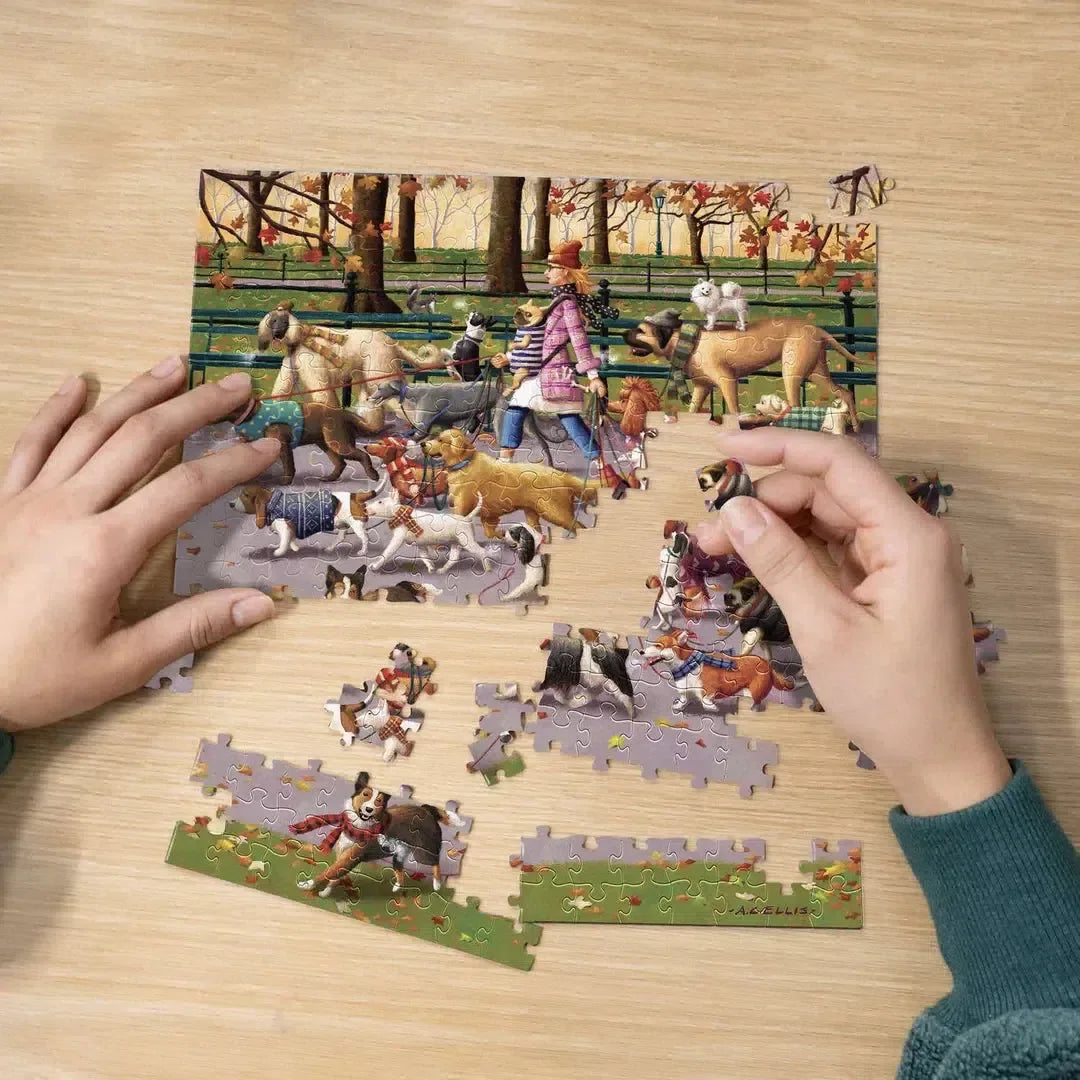 Dog Walker 210 Piece Jigsaw Puzzle Boardwalk - BIG FRENCHIES