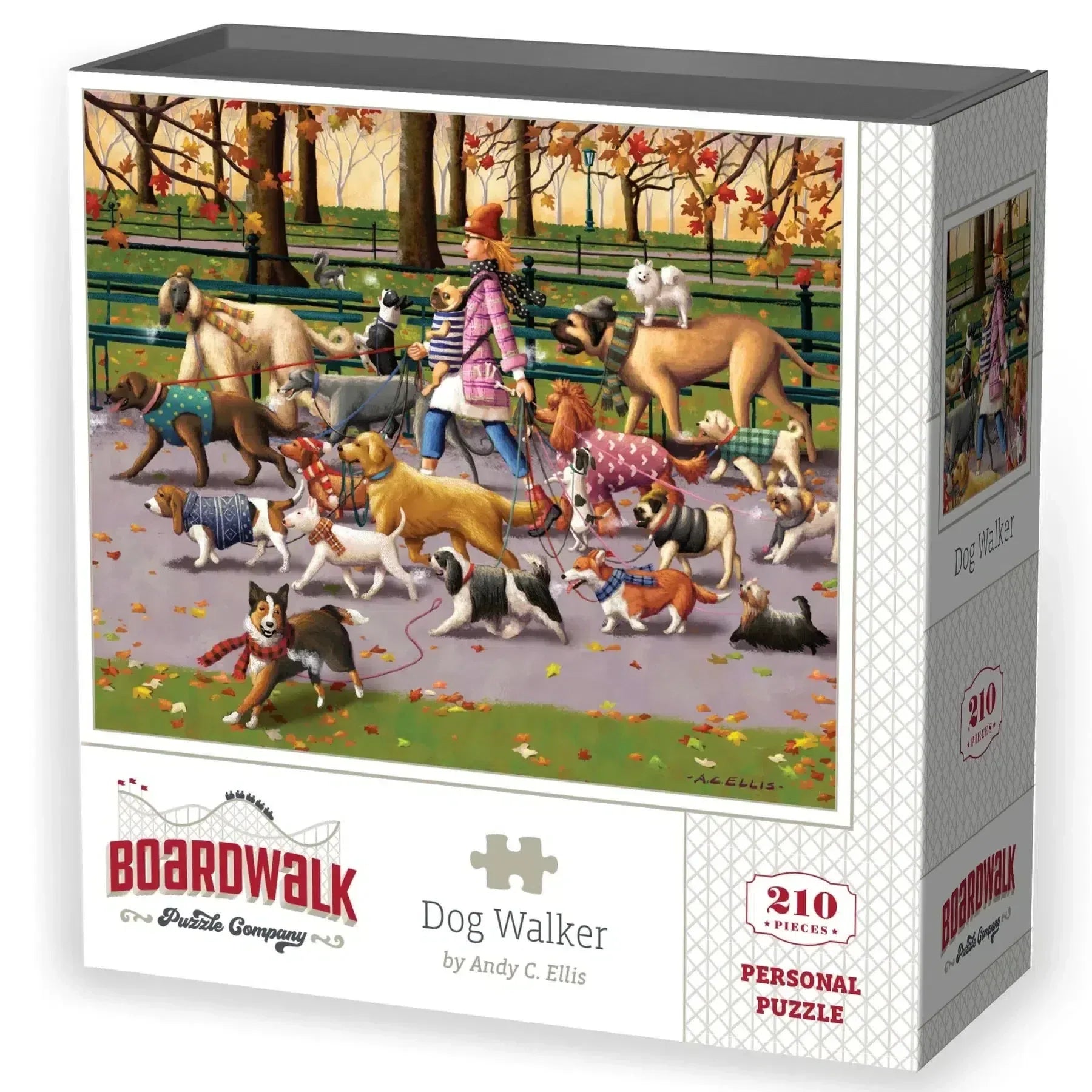 Dog Walker 210 Piece Jigsaw Puzzle Boardwalk - BIG FRENCHIES