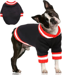 Dog Winter Fleece Pullover Sweater, Soft Warm Hoodie for Small to Medium Dogs