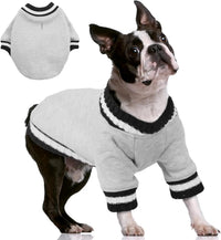 Dog Winter Fleece Pullover Sweater, Soft Warm Hoodie for Small to Medium Dogs