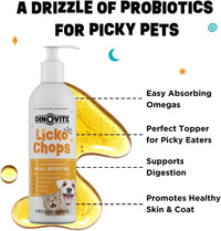 Dog & Cat Omega 3 6 Supplement Probiotics Vitamin E Skin Coat 16oz Pump