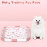 Dog & Small Pet Training Pads 22x22 Leak Proof Quick Dry 50 Count Pink
