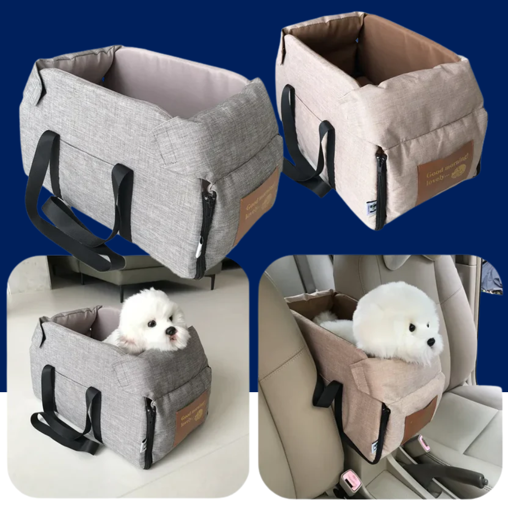 Dog Car Seat Bed & Portable Carrier for Small Pets - BIG FRENCHIES