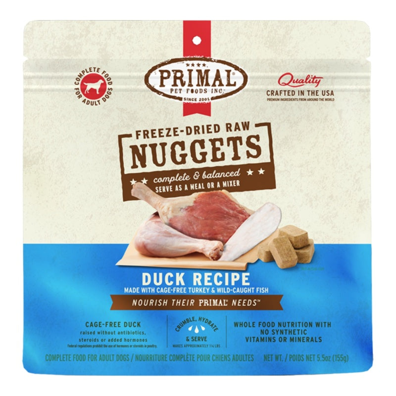 Freeze Dried Duck, Turkey & Wild-Caught Fish Dog Food by Primal