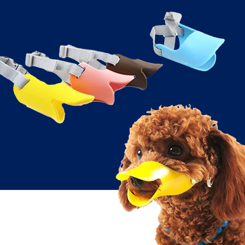 Dog Silicone Duck Muzzle Mask – Anti-Bite & Anti-Bark Adjustable Pet Muzzle - BIG FRENCHIES