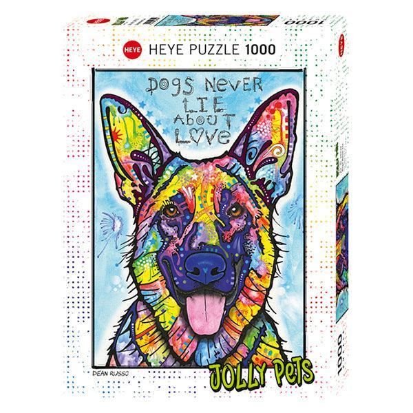 Dogs Never Lie Jolly Pets 1000 Piece Jigsaw Puzzle Heye - BIG FRENCHIES