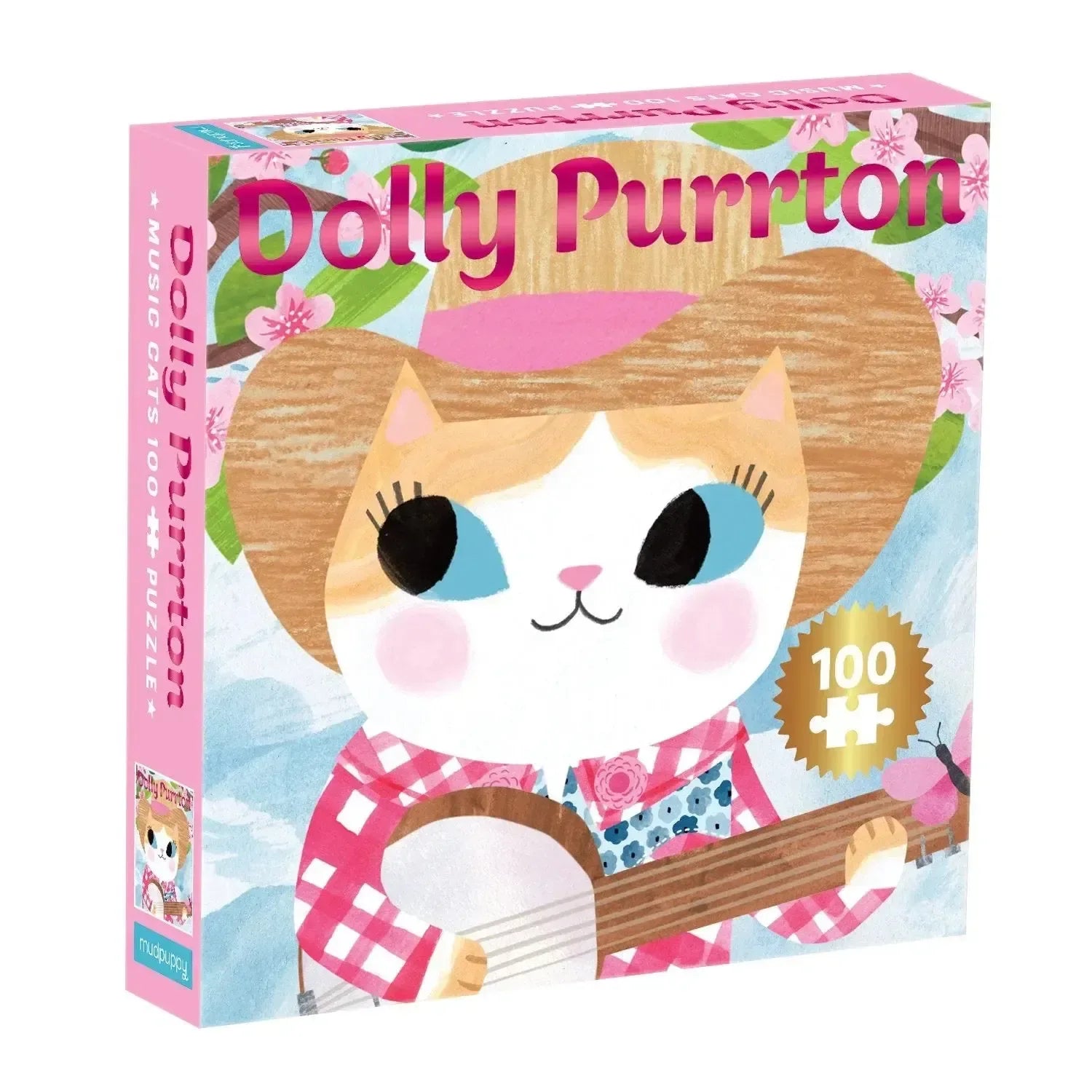 Dolly Purrton Music Cats 100 Piece Jigsaw Puzzle Mudpuppy - BIG FRENCHIES