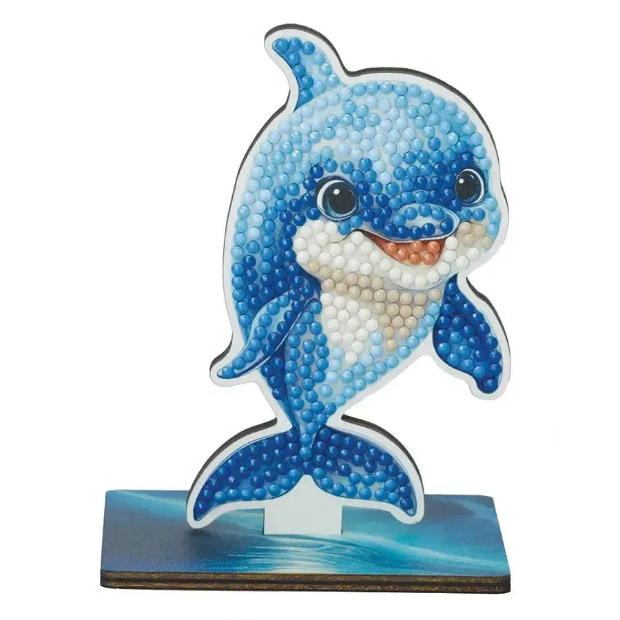 Dolphin "Ocean" Crystal Art Buddies Kit Craft Budd - BIG FRENCHIES