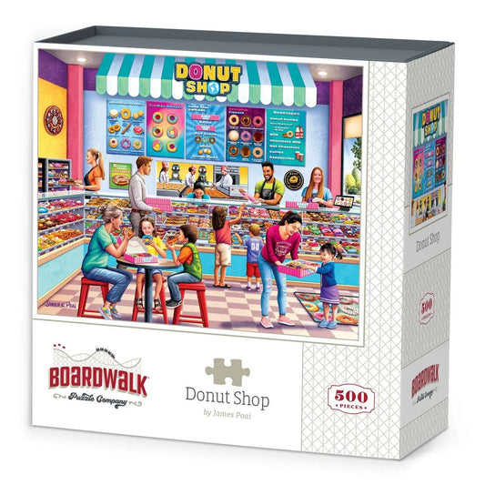 Donut Shop 500 Piece Jigsaw Puzzle Boardwalk - BIG FRENCHIES