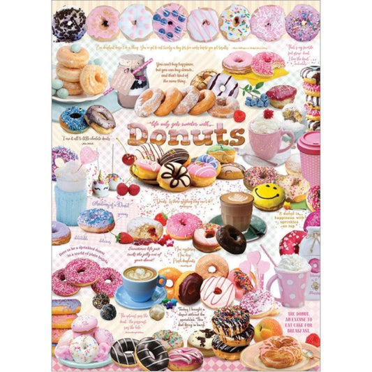 Donut Time 1000 Piece Jigsaw Puzzle Cobble Hill - BIG FRENCHIES