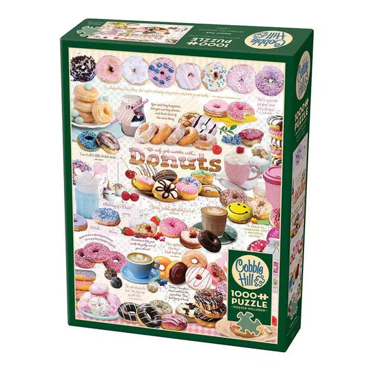 Donut Time 1000 Piece Jigsaw Puzzle Cobble Hill - BIG FRENCHIES