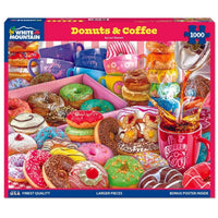 Donuts & Coffee 1000 Piece Jigsaw Puzzle White Mountain