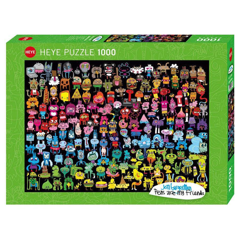 Doodle Rainbow Burgerman 1000 Piece Jigsaw Puzzle Heye - BIG FRENCHIES