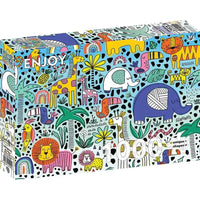 Doodle Safari 1000 Piece Jigsaw Puzzle Enjoy