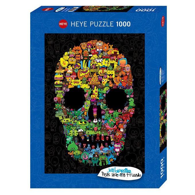 Doodle Skull Burgerman 1000 Piece Jigsaw Puzzle Heye - BIG FRENCHIES