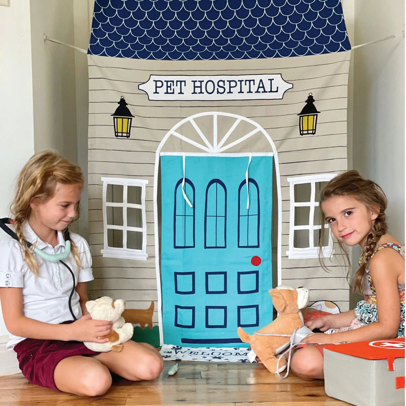 Pet Hospital Doorway Storefront with Vet's Kit - BIG FRENCHIES