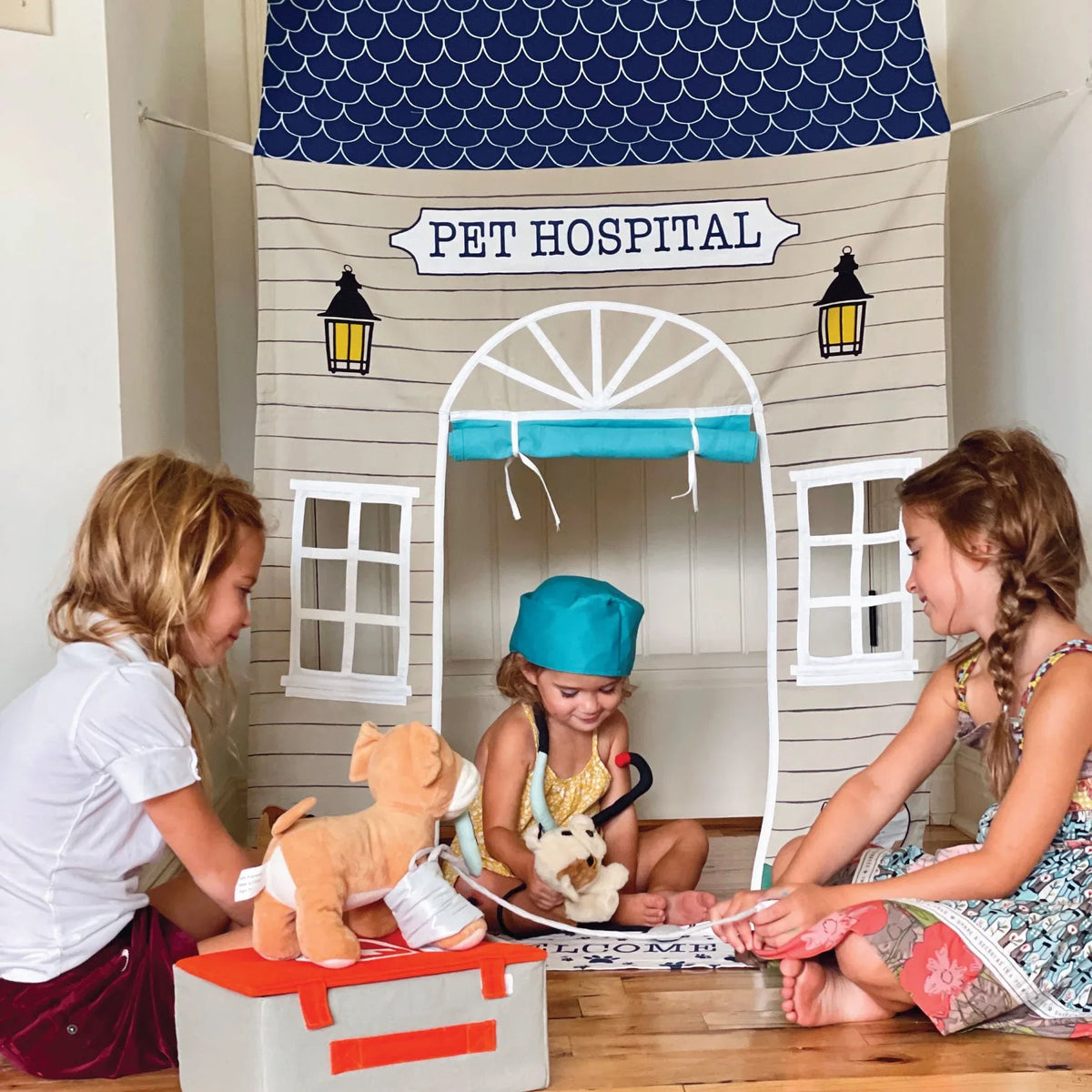 Pet Hospital Doorway Storefront with Vet's Kit - BIG FRENCHIES