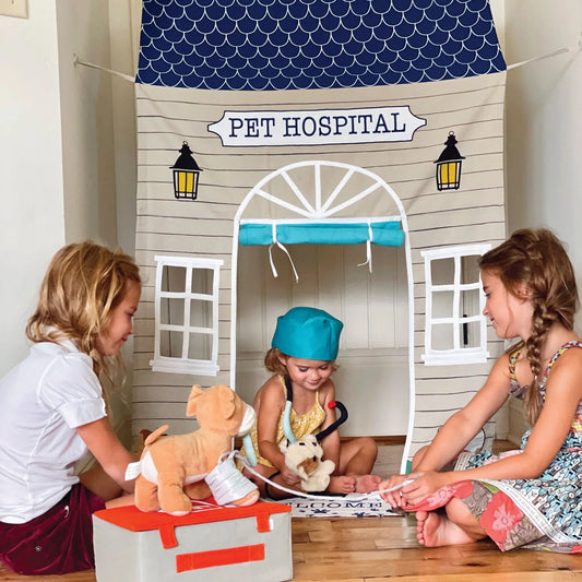 Pet Hospital Doorway Storefront with Vet's Kit - BIG FRENCHIES