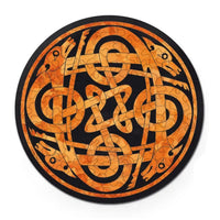 Double Dogs 88 Wood Piece Double-Sided Round Jigsaw Puzzle Curiosi