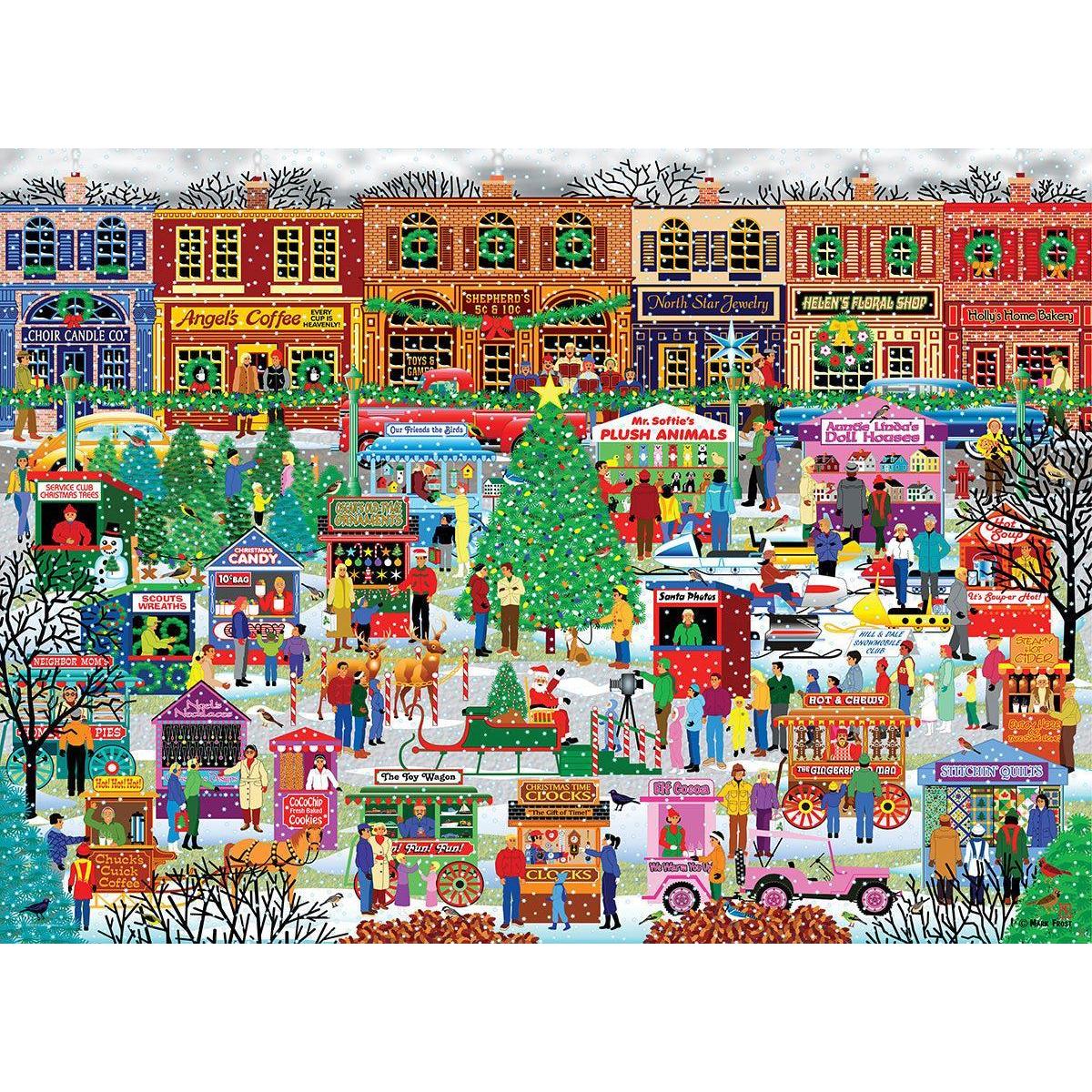 Downtown Holiday Festival 500 Piece Jigsaw Puzzle Eurographics
