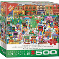 Downtown Holiday Festival 500 Piece Jigsaw Puzzle Eurographics