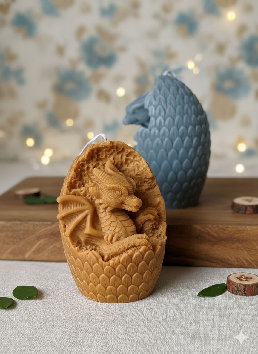 Dragon's Egg Candle - Enchanting Handmade Soy Wax Candle