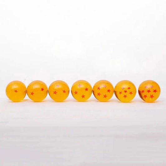 Dragon Ball 7 Pcs Set Crystal Balls Action Figure Toys Summon Shenron Wishing Balls 3.5 CM