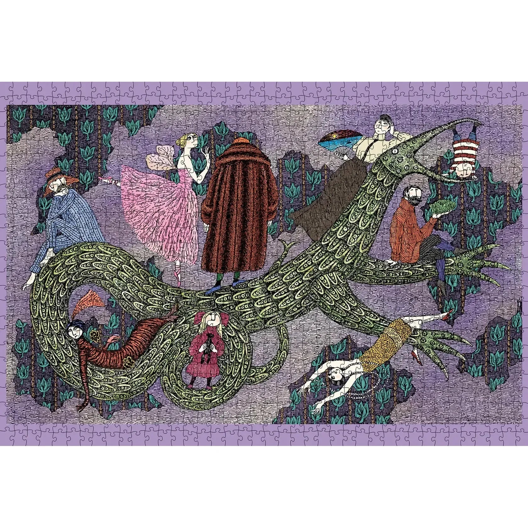 Drop Curtain 1000 Piece Jigsaw Puzzle Pomegranate - BIG FRENCHIES