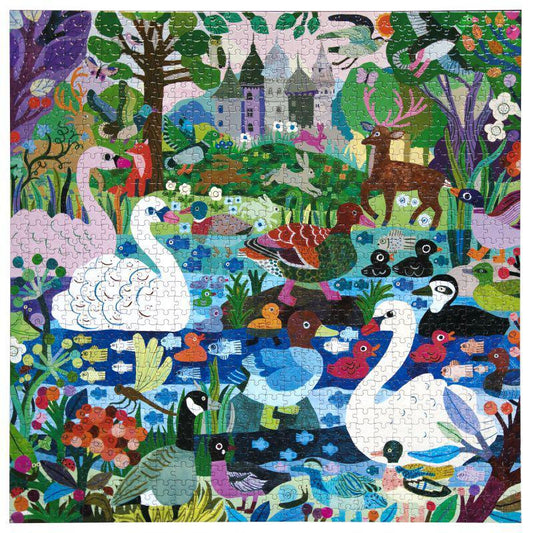 Ducks in the Clearing 1000 Piece Jigsaw Puzzle eeBoo - BIG FRENCHIES