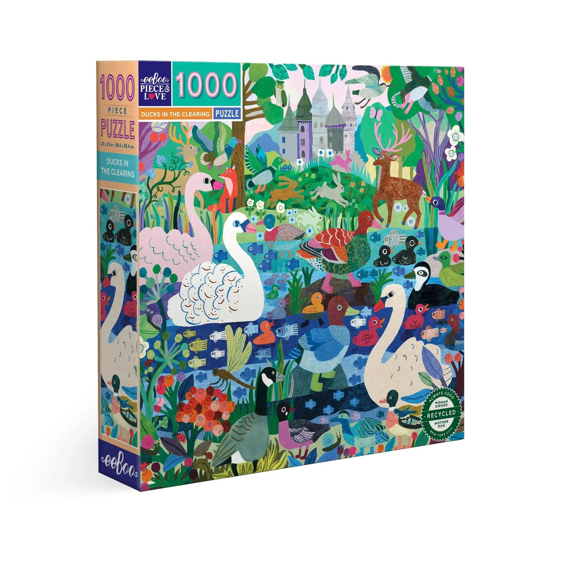 Ducks in the Clearing 1000 Piece Jigsaw Puzzle eeBoo - BIG FRENCHIES