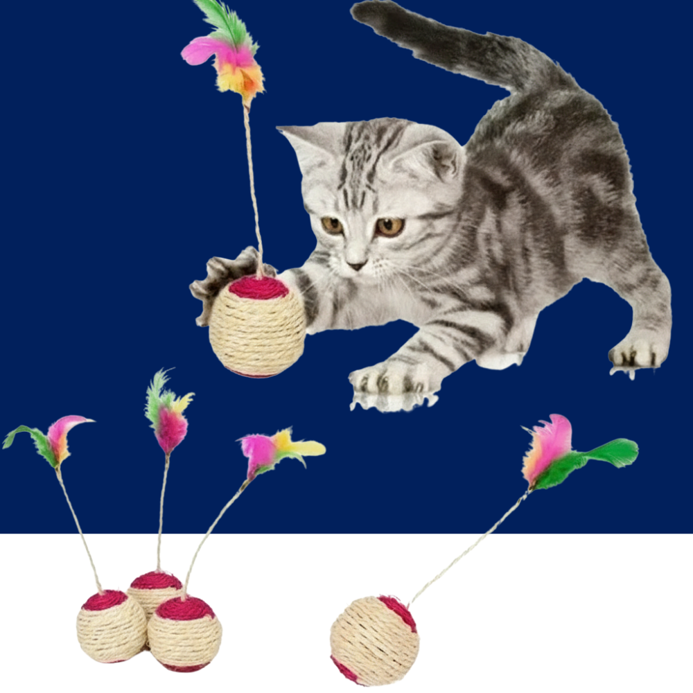 Durable Sisal Ball Cat Toy - BIG FRENCHIES