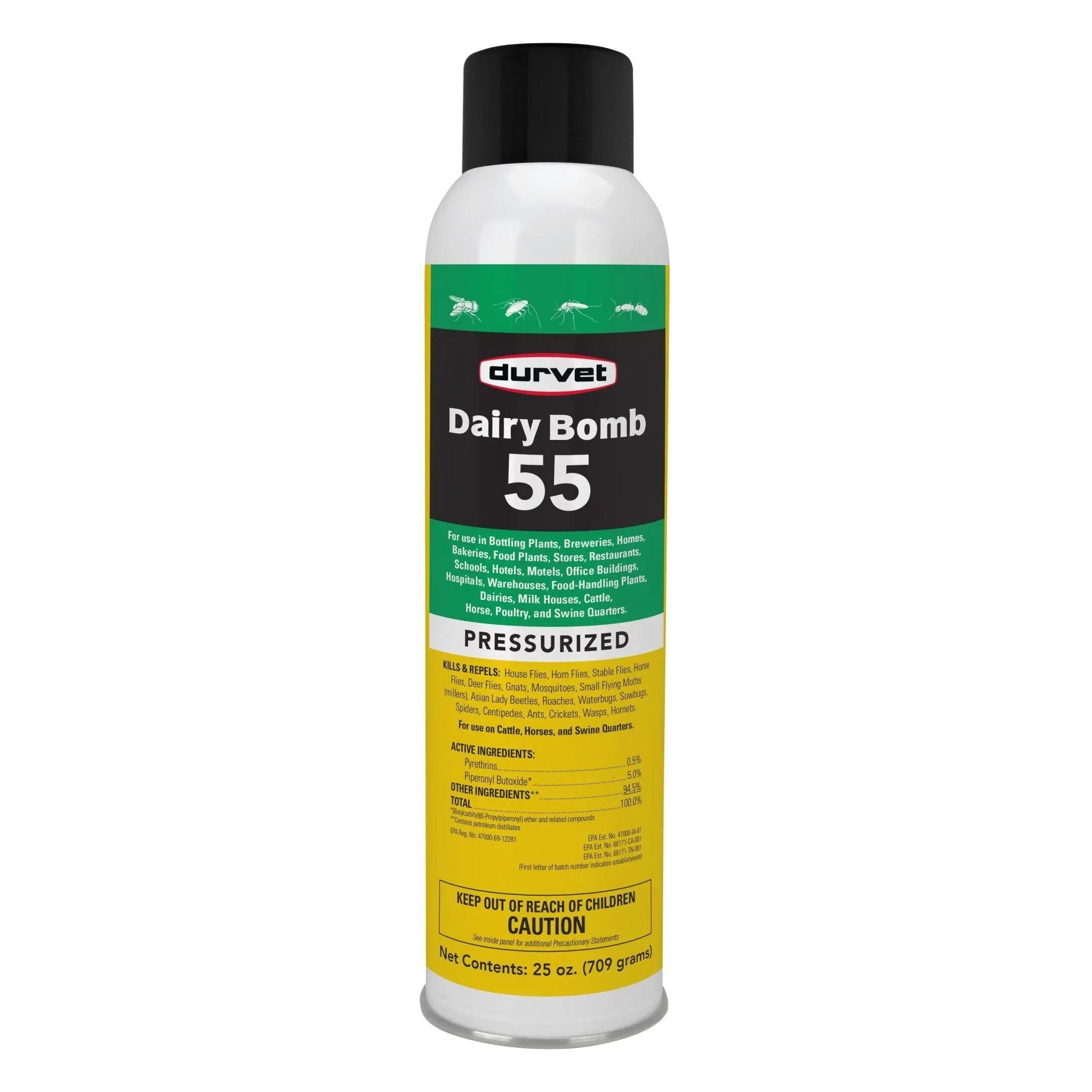 Durvet Fly Dairy Bomb 55 Fogger Green Label 25 oz.