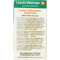 Durvet Liquid Wormer 2x for Puppies and Adult Dogs 2 oz.