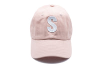Dusty Rose Letter Baseball Hat - BIG FRENCHIES