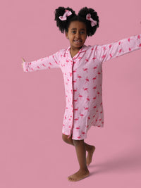 FLOCKING FLAMINGOS GIRL'S DREAM GOWN