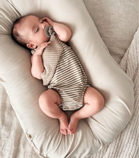Oat Ribbed Baby Lounger Cover - BIG FRENCHIES