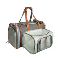 Mr. Peanut's Gold Series Mini Size Airline Compliant Expandable Pet Carrier - BIG FRENCHIES