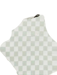 Leaf Green & White Checkered Carseat Cover - BIG FRENCHIES