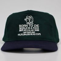 Born to D World is a F Custom embroidered Strapback cap hat Vintage blank